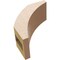 Ekena Millwork 3-inch W x 6-inch D x 6-inch H Thorton Rough Cedar Woodgrain TimberThane Knee Brace, Primed BRCUR03X06X06THRRCPR - alternate 5